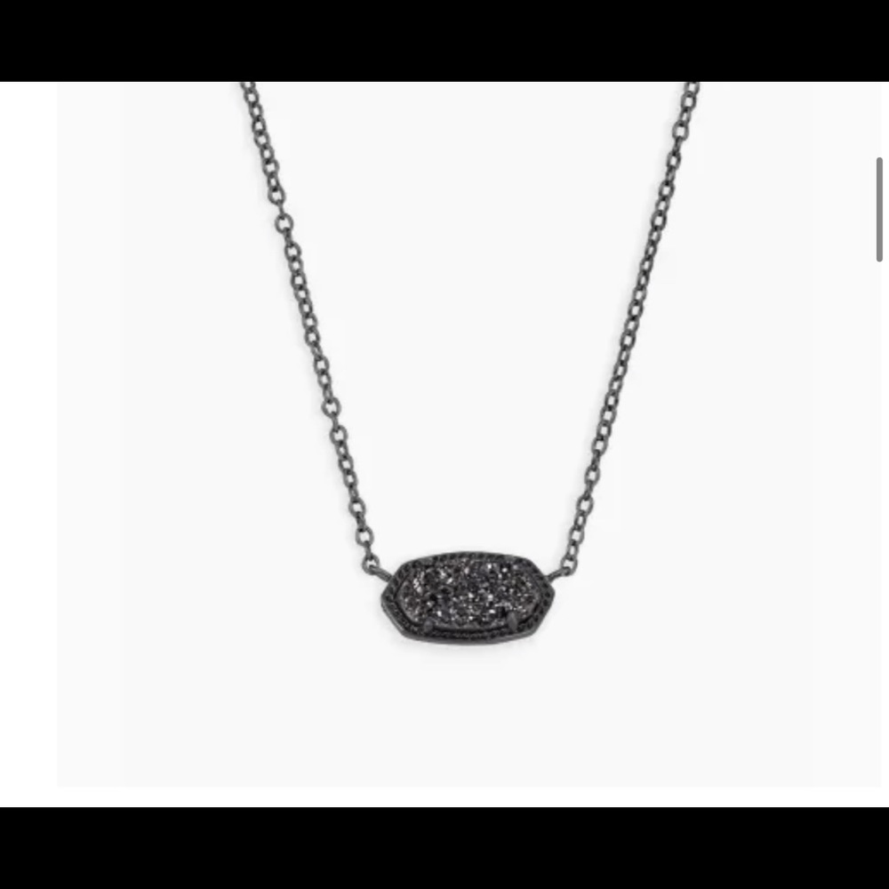 Black drusy Kendra Scott elisa necklace